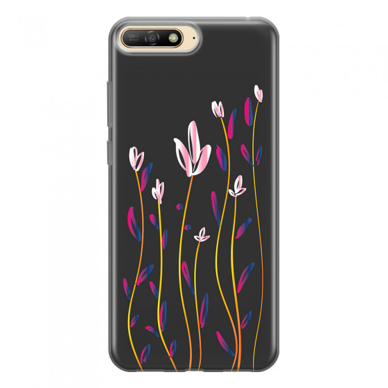 HUAWEI - Y6 2018 - Soft Clear Case - Pink Tulips