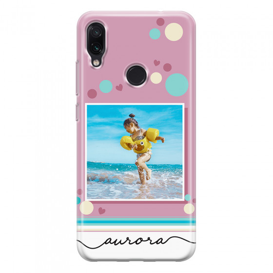 XIAOMI - Redmi Note 7/7 Pro - Soft Clear Case - Cute Dots Photo Case