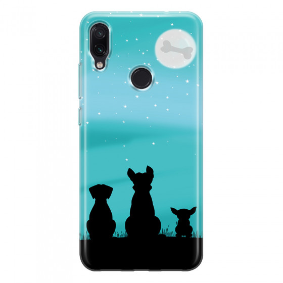 XIAOMI - Redmi Note 7/7 Pro - Soft Clear Case - Dog's Desire Blue Sky