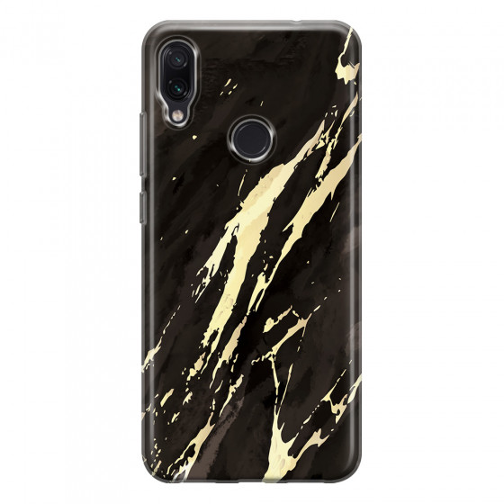 XIAOMI - Redmi Note 7/7 Pro - Soft Clear Case - Marble Ivory Black
