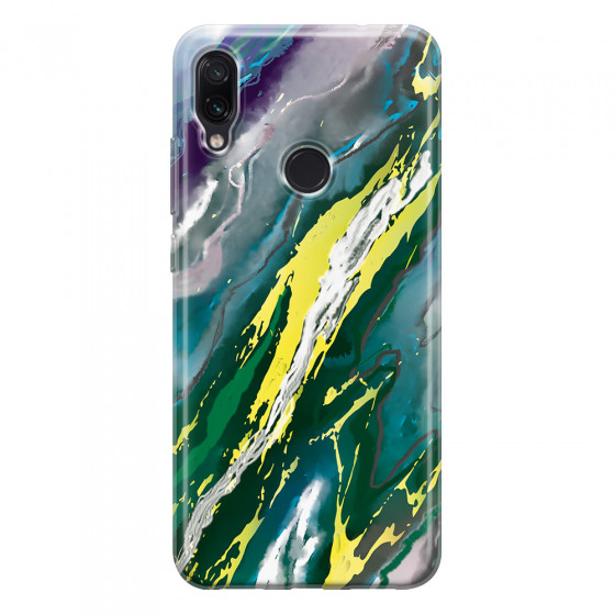 XIAOMI - Redmi Note 7/7 Pro - Soft Clear Case - Marble Rainforest Green