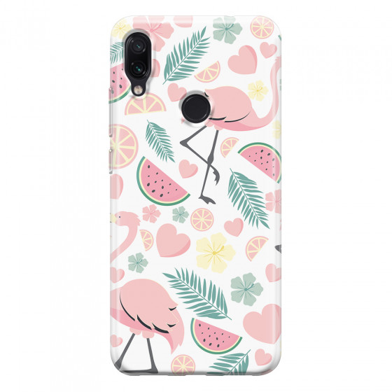 XIAOMI - Redmi Note 7/7 Pro - Soft Clear Case - Tropical Flamingo III