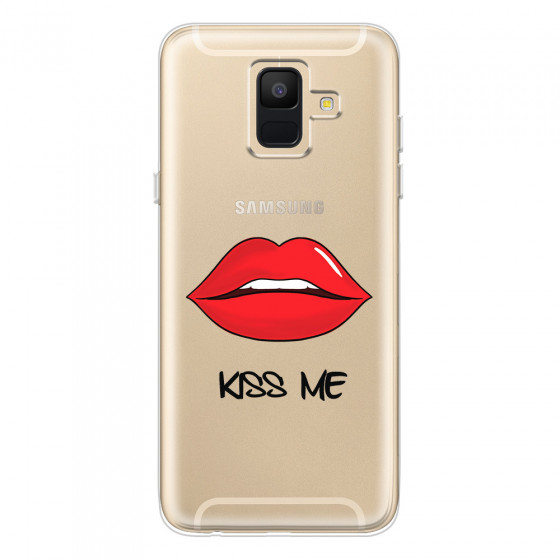SAMSUNG - Galaxy A6 - Soft Clear Case - Kiss Me