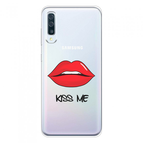 SAMSUNG - Galaxy A70 - Soft Clear Case - Kiss Me