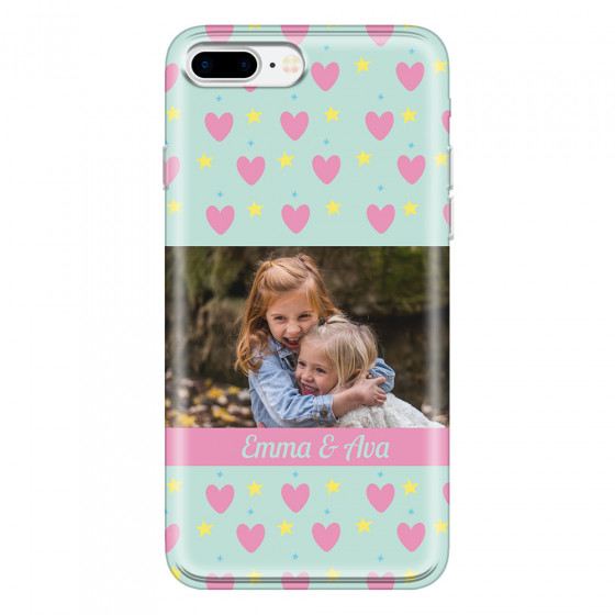 APPLE - iPhone 7 Plus - Soft Clear Case - Heart Shaped Photo