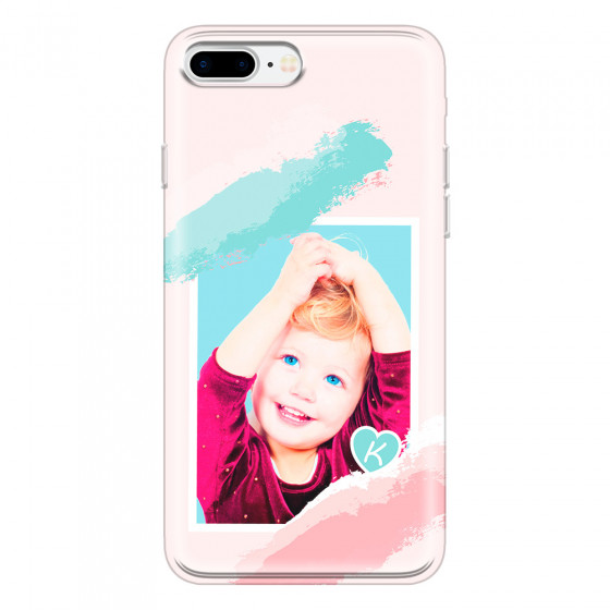 APPLE - iPhone 7 Plus - Soft Clear Case - Kids Initial Photo
