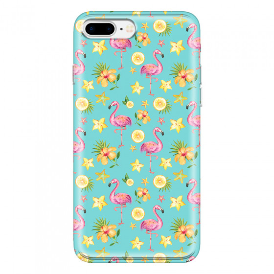 APPLE - iPhone 7 Plus - Soft Clear Case - Tropical Flamingo I