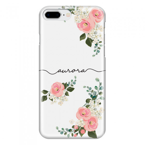 APPLE - iPhone 7 Plus - 3D Snap Case - Pink Floral Handwritten