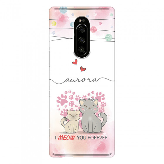 SONY - Sony 1 - Soft Clear Case - I Meow You Forever