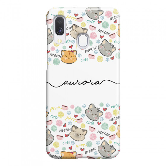 SAMSUNG - Galaxy A40 - 3D Snap Case - Cute Kitten Pattern