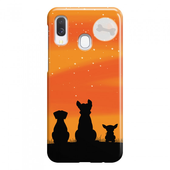 SAMSUNG - Galaxy A40 - 3D Snap Case - Dog's Desire Orange Sky