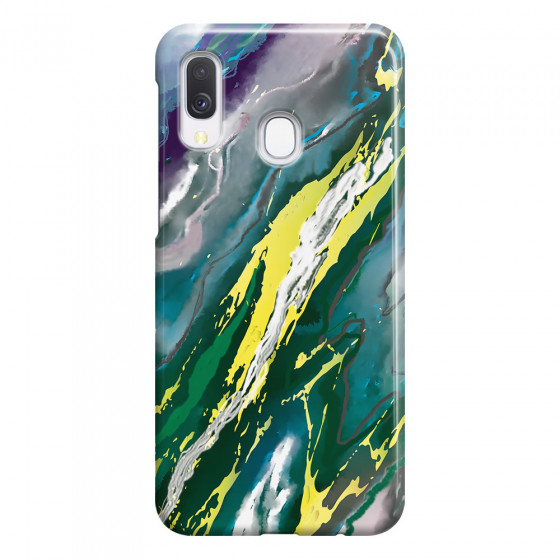 SAMSUNG - Galaxy A40 - 3D Snap Case - Marble Rainforest Green