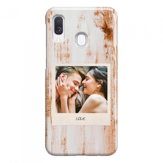 SAMSUNG - Galaxy A40 - 3D Snap Case - Wooden Polaroid