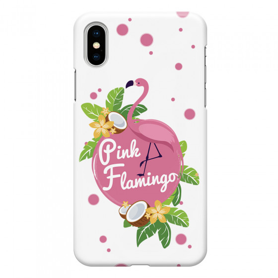 APPLE - iPhone XS - 3D Snap Case - Pink Flamingo