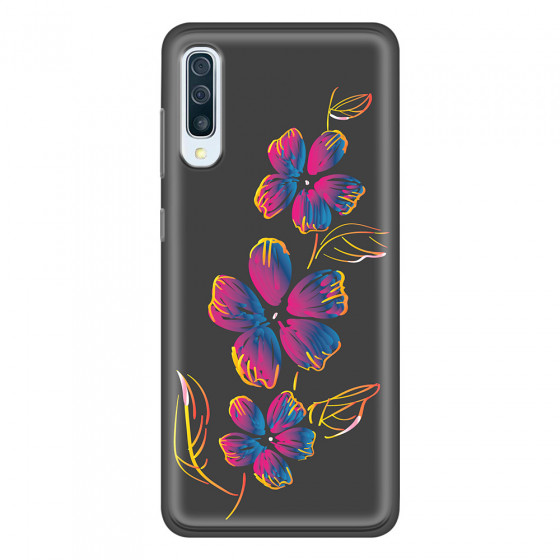 SAMSUNG - Galaxy A50 - Soft Clear Case - Spring Flowers In The Dark