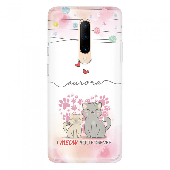 ONEPLUS - OnePlus 7 Pro - Soft Clear Case - I Meow You Forever