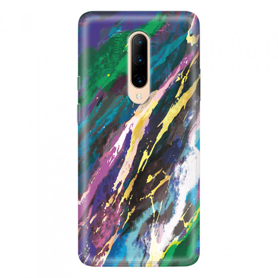 ONEPLUS - OnePlus 7 Pro - Soft Clear Case - Marble Emerald Pearl