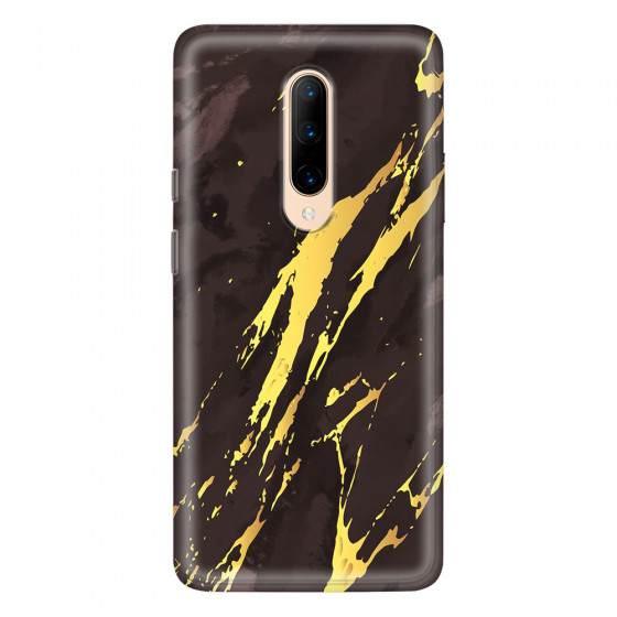 ONEPLUS - OnePlus 7 Pro - Soft Clear Case - Marble Royal Black
