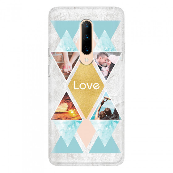 ONEPLUS - OnePlus 7 Pro - Soft Clear Case - Triangle Love Photo