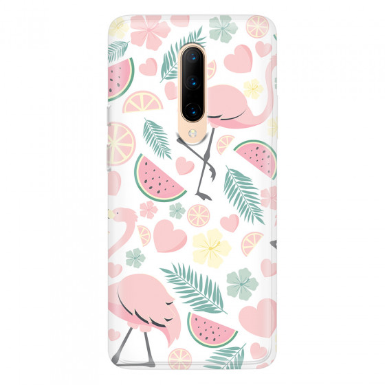 ONEPLUS - OnePlus 7 Pro - Soft Clear Case - Tropical Flamingo III