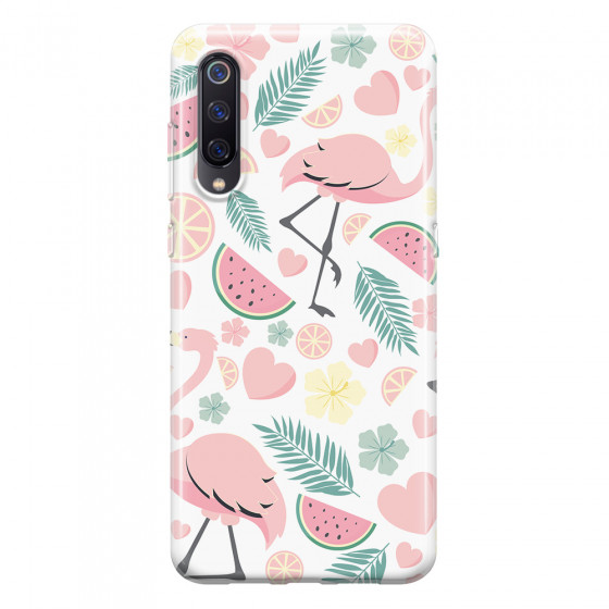 XIAOMI - Xiaomi Mi 9 - Soft Clear Case - Tropical Flamingo III