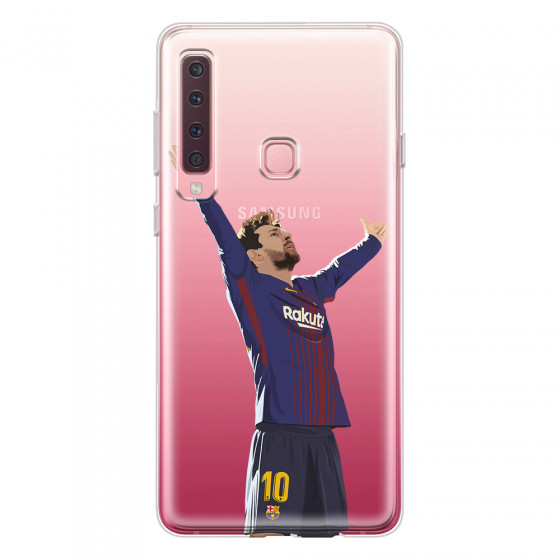SAMSUNG - Galaxy A9 2018 - Soft Clear Case - For Barcelona Fans