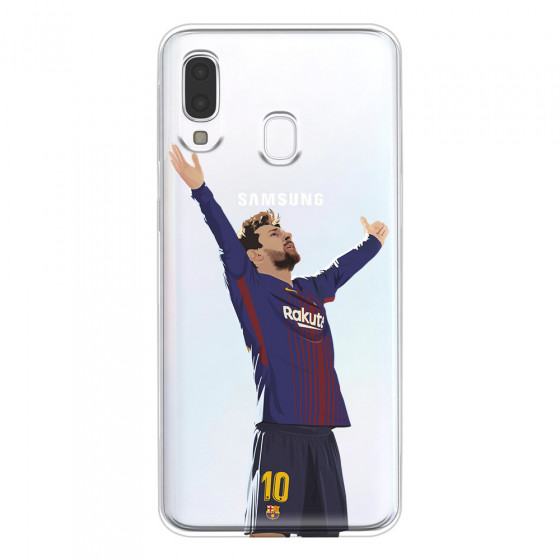 SAMSUNG - Galaxy A40 - Soft Clear Case - For Barcelona Fans