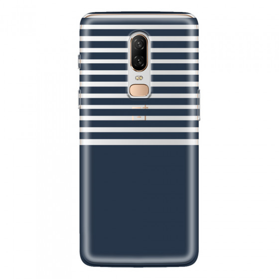 ONEPLUS - OnePlus 6 - Soft Clear Case - Life in Blue Stripes