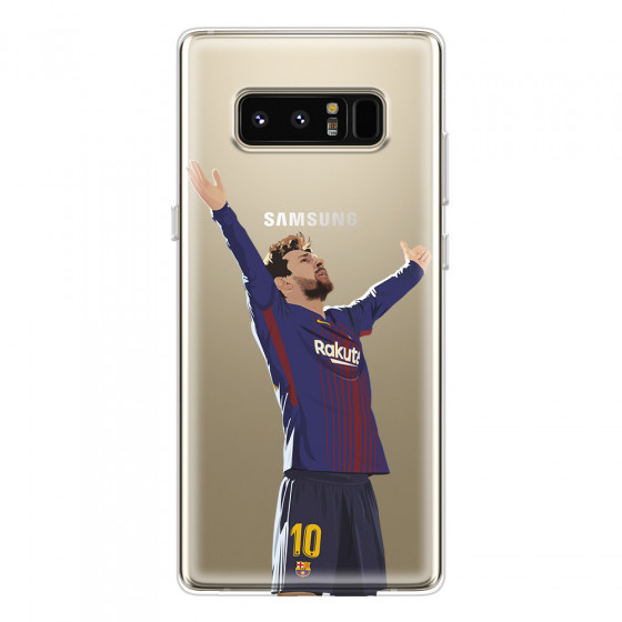 SAMSUNG - Galaxy Note 8 - Soft Clear Case - For Barcelona Fans
