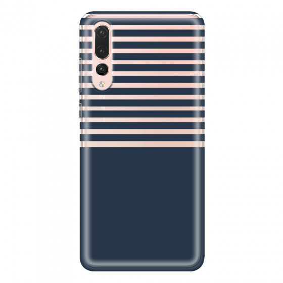 HUAWEI - P20 Pro - Soft Clear Case - Life in Blue Stripes