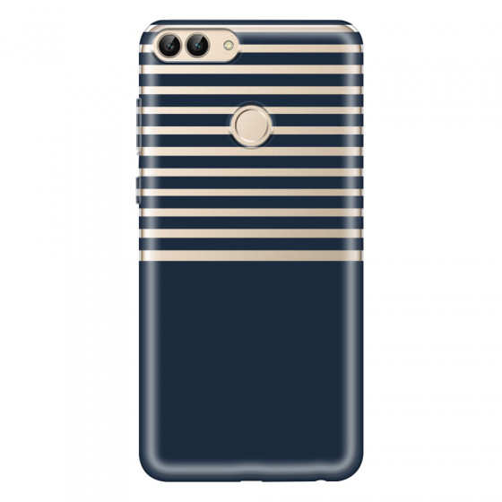 HUAWEI - P Smart 2018 - Soft Clear Case - Life in Blue Stripes