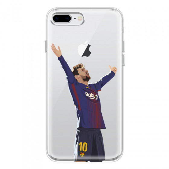 APPLE - iPhone 8 Plus - Soft Clear Case - For Barcelona Fans