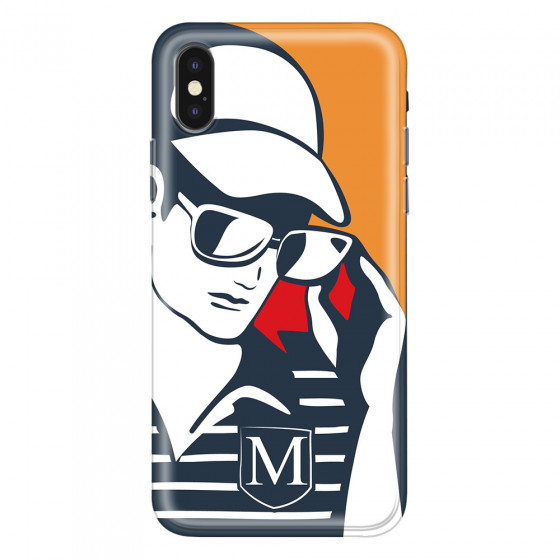 APPLE - iPhone XS - Soft Clear Case - Sailor Gentleman