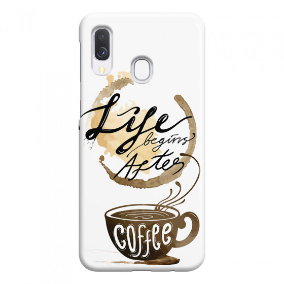 SAMSUNG - Galaxy A40 - 3D Snap Case - Life begins after coffee
