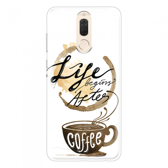 HUAWEI - Mate 10 lite - Soft Clear Case - Life begins after coffee