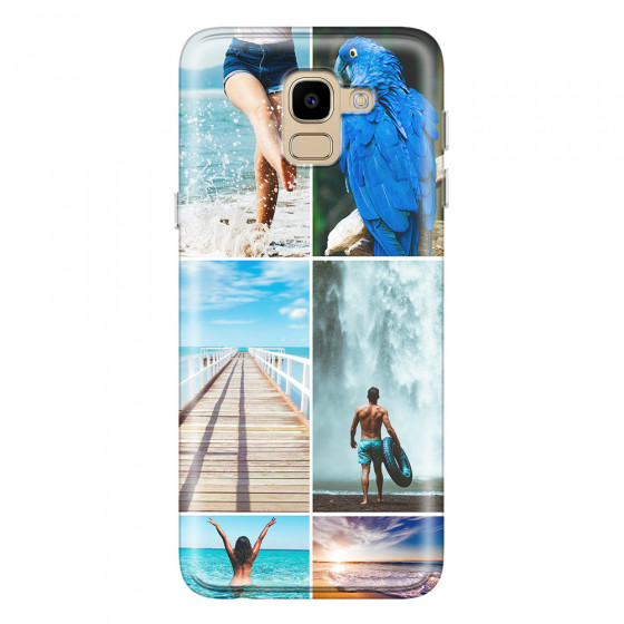 SAMSUNG - Galaxy J6 2018 - Soft Clear Case - Collage of 6