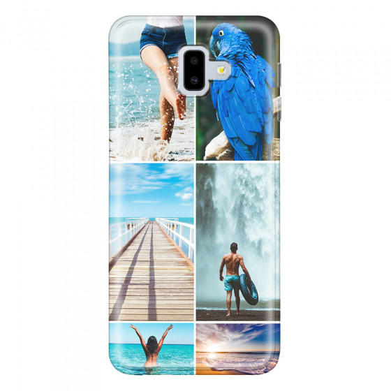 SAMSUNG - Galaxy J6 Plus 2018 - Soft Clear Case - Collage of 6