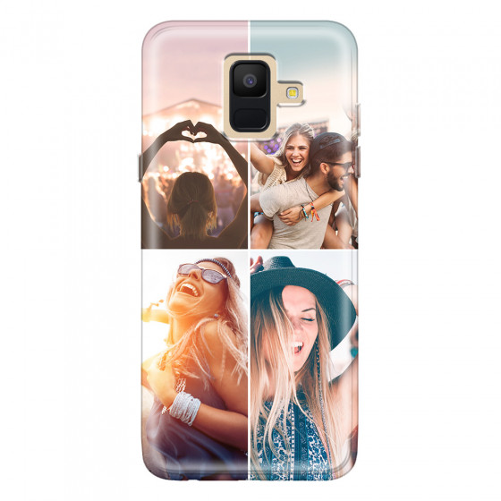 SAMSUNG - Galaxy A6 2018 - Soft Clear Case - Collage of 4