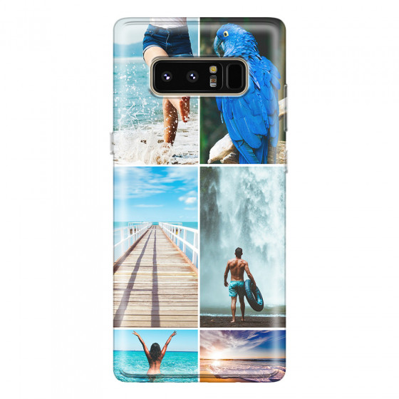 SAMSUNG - Galaxy Note 8 - Soft Clear Case - Collage of 6