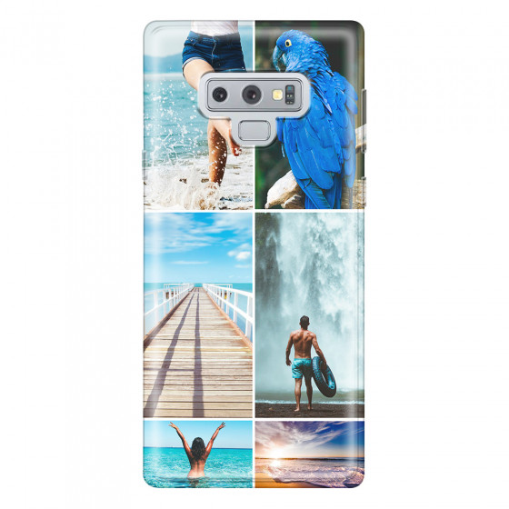 SAMSUNG - Galaxy Note 9 - Soft Clear Case - Collage of 6