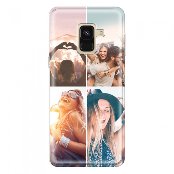 SAMSUNG - Galaxy A8 - Soft Clear Case - Collage of 4