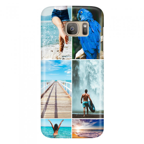 SAMSUNG - Galaxy S7 - 3D Snap Case - Collage of 6