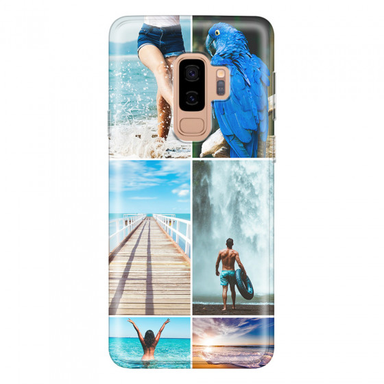 SAMSUNG - Galaxy S9 Plus 2018 - Soft Clear Case - Collage of 6