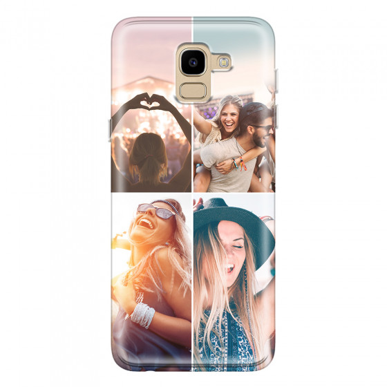SAMSUNG - Galaxy J6 2018 - Soft Clear Case - Collage of 4