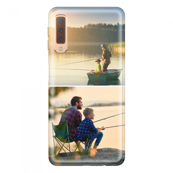 SAMSUNG - Galaxy A7 2018 - Soft Clear Case - Collage of 2