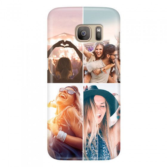 SAMSUNG - Galaxy S7 - 3D Snap Case - Collage of 4