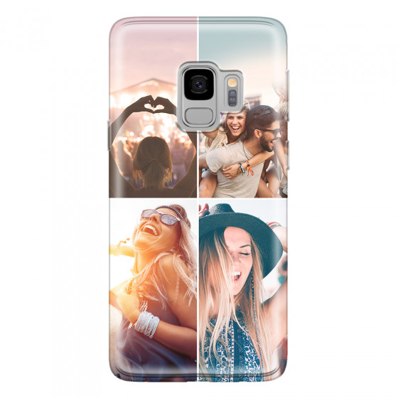 SAMSUNG - Galaxy S9 - Soft Clear Case - Collage of 4