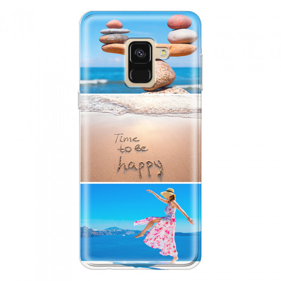 SAMSUNG - Galaxy A8 - Soft Clear Case - Collage of 3