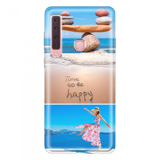SAMSUNG - Galaxy A9 2018 - Soft Clear Case - Collage of 3