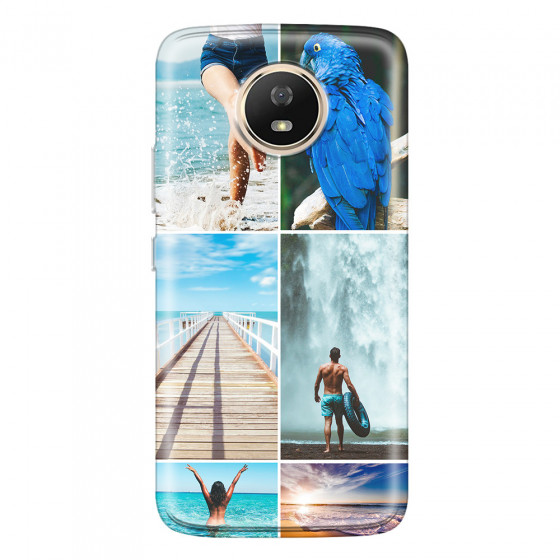 MOTOROLA by LENOVO - Moto G5s - Soft Clear Case - Collage of 6